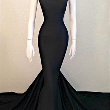 Sexy Mermaid Black Sweetheart Evening Dress 2016..