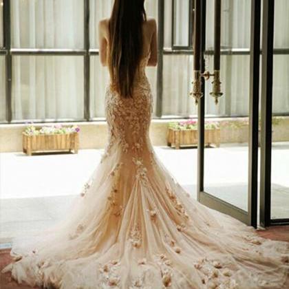 Lace Wedding Dresses,wedding Gowns,simple Handmade..