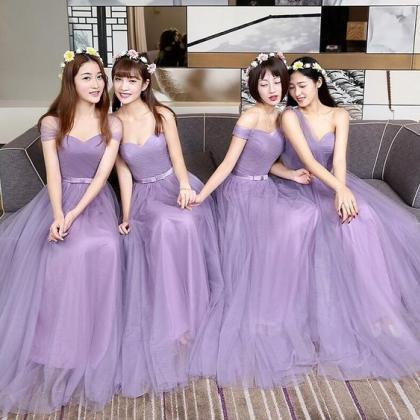 Purple Bridesmaid Dress,purple Prom Dress , Tulle..