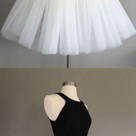 Simple Tulle Two Pieces Short Prom Dress, Cute..