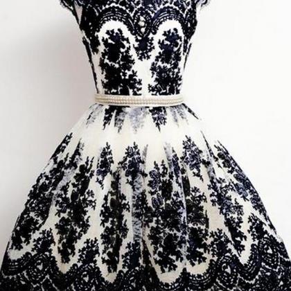 Black Lace Homecoming Dresses,vintage..