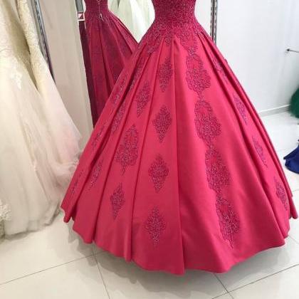 Prom Dresses 2017,lace Appliques Corset Bridal..