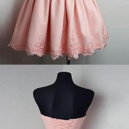 Simple Homecoming Dresses,pink Homecoming..