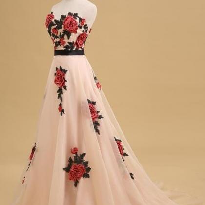 Elegant Sweetheart Prom Dress, Open..
