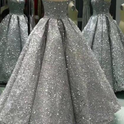 Sweetheart Prom Dresses,gray Prom..