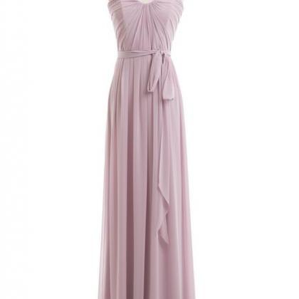 Dusty Purple Bridesmaid Dress, Long Bridesmaid..