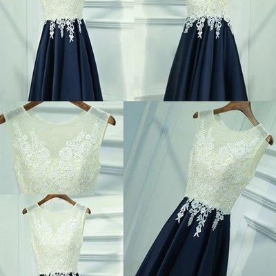 See Through Lace Navy Skirt Short Homecoming Prom..