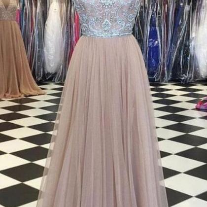 Stunning Champagne Tulle Strapless ..