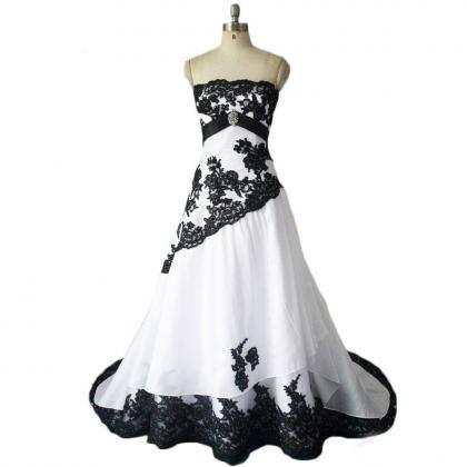 Wedding Dresses Black And White Real Photos..