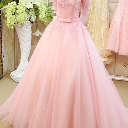 P3487 Stunning Prom Dress Pink Prom Gowns Long..