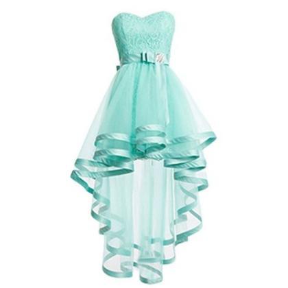 H3497 Mint Green Tulle Homeocming Dresses For..