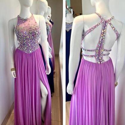 P3668 Sexy Prom Dress, Purple Prom Dress,..