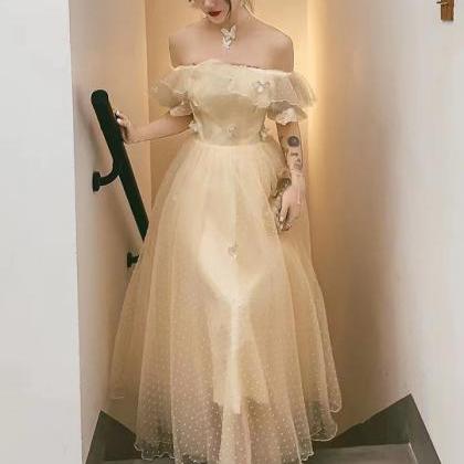 P3803 Off Shoulder Prom Gown, Fairy Birthday..