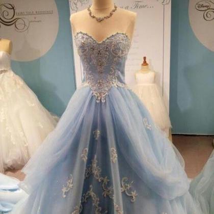 Appliques And Lace Prom Dresses,a-line..
