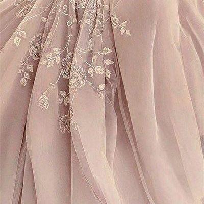 2017 Custom Charming Blush Pink Prom..
