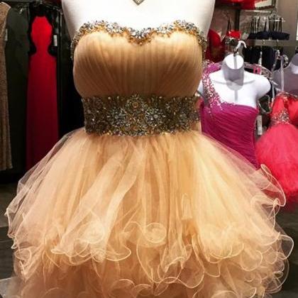 Prom Dress,prom Gown,cute Prom Dress,tulle Ruffles..