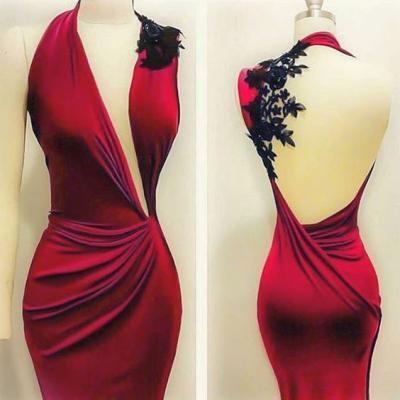 Mermaid Prom Dress,Red Prom Dresses,Fashion Prom Dress,Sexy Party Dress,Custom Made Evening Dress