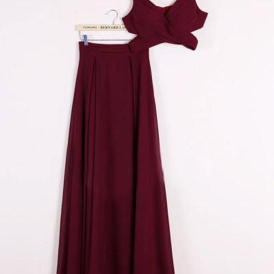 Sexy Two Piece Prom Dresses, 2 Piece Homecoming Dresses, Burgundy Homecoming Gowns,P3569