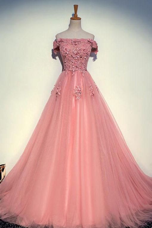 Charming Prom Dress, Sexy A Line Prom Dress, Tulle Evening Dress, Formal Dress