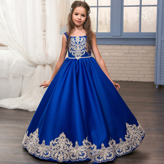 blue girl dress