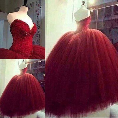 Quinceanera Dress, Ball Gown Burgundy Prom Dress Formal Party Gowns Sexy Quinceanera Dresses,p2096