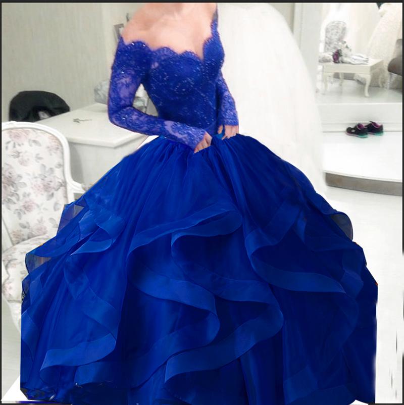 Blue Puffy Prom Dress on Sale, UP TO 70 ...