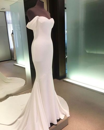 White Prom Dresses,mermaid Prom Dress,white Prom Gown,chiffon Prom Gowns,elegant Evening Dress,modest Evening Gowns,sexy Party Gowns,p3674