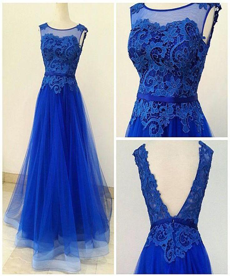 Blue Prom Dress , Prom Dresses, Graduation Party Dresses, Formal Dress