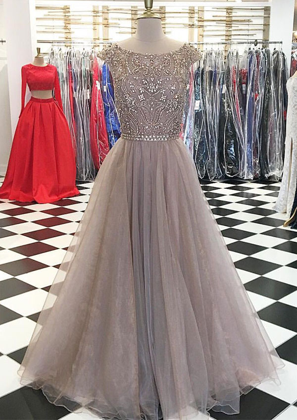 Elegant Prom Dress,charming Prom Dresses,long Evening Dress,beaded Crystal Prom Dress,p3335