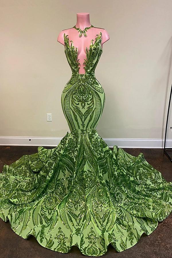 2023 Lemon Green Lace Mermaid Tutu Prom Dress With One Shoulder And Sweep  Train Plus Size Formal Gown For Black Girls From Sweety_wedding, $152.9