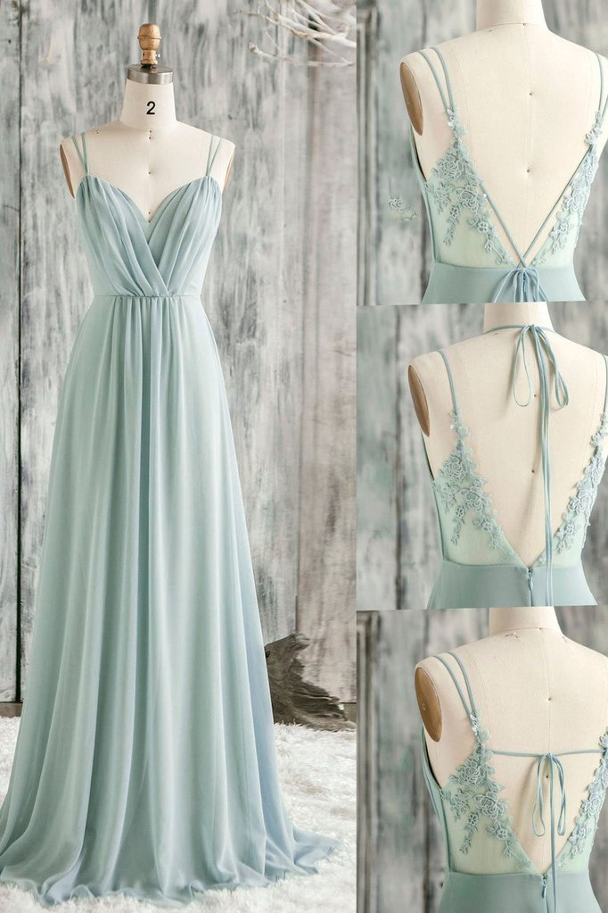 P3771 Sage Green Bridesmaid Dress, Lace Bridesmaid Dress, Chiffon Bridesmaid Dresses, Feestjurken Dames, Long Bridesmaid Dress, A Line Bridesmaid