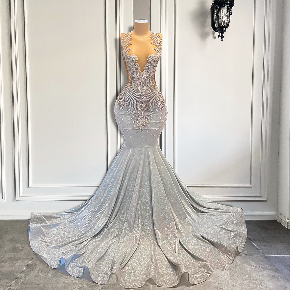 Navy Blue Tulle Prom Dresses, Gorgeous Mermaid Prom Dresses, 2023 Prom Dresses, Handmade Prom Dresses