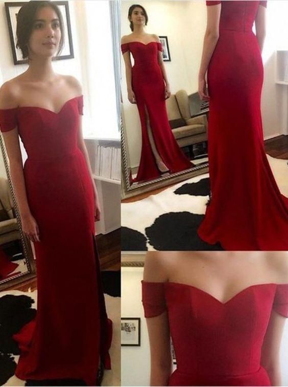 simple red carpet dresses
