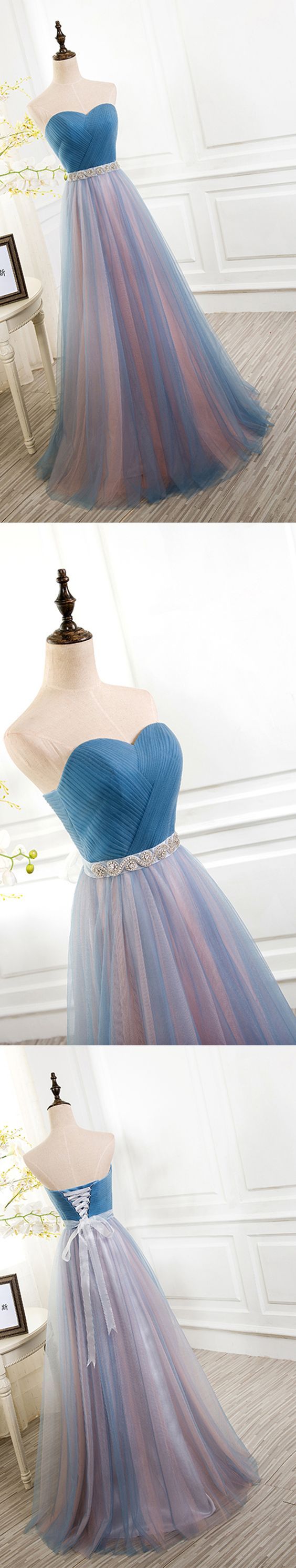 2017 Custom Made Chiffon Prom Dress,sweetheart Party Dress,sleeveless Prom Dress,high Quality