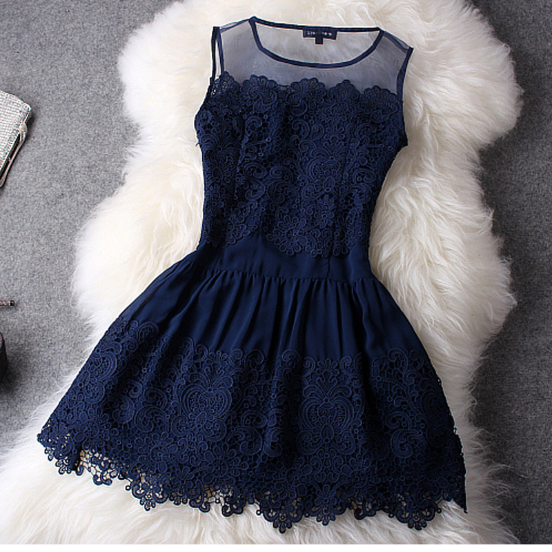 Simple Mini Lace Prom Dress,jewel Homecoming Dress,sleeveless Party Dress