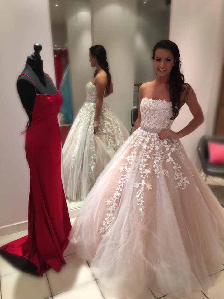 white sweet 16 ball gowns