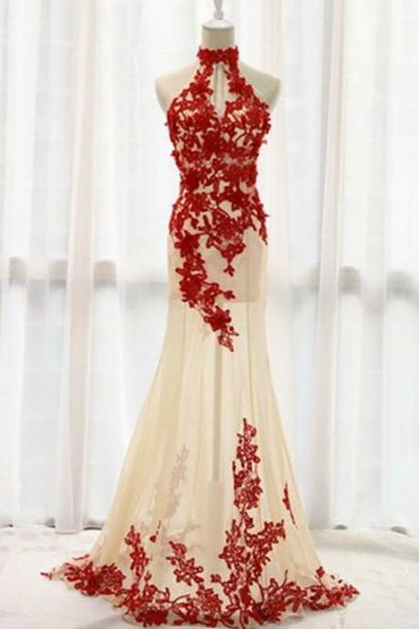 Fashion Prom Dresses,champagne Prom Dress,tulle Formal Gown,red Prom Dresses,lace Evening Gowns,lace Formal Gown For Teens