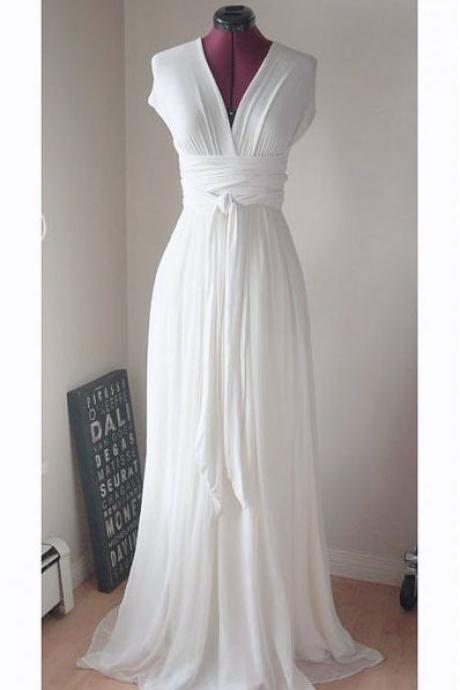 New Design Prom Dresses, The Charming White Evening Dresses, Prom Dresses, Real Made Prom Dresses On Sale,Simple Wedding Dresses