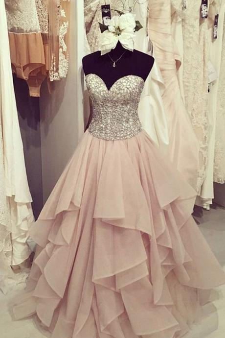 Beautiful Beaded Prom Dress,sequins Prom Dress,cute Chiffon Sequins Long Prom Dress For Teens,p504