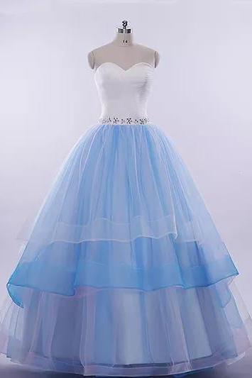 Beautiful Prom Dresses Sweetheart Ball Gown Long Prom Dress/evening Dress ,p793