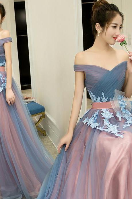 Charming Prom Dress,elegant Prom Dress,tulle Eveing Dress,long Homecoming Dress,p994