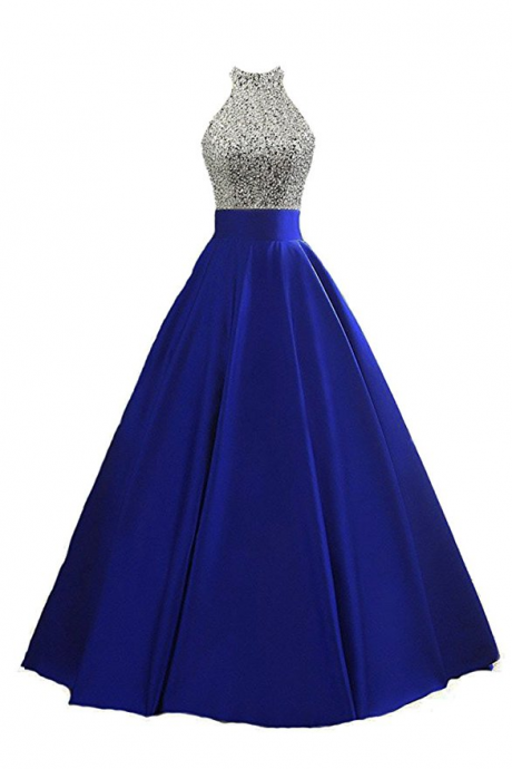 Real Sample Sexy Crystals Prom Dresses Royal Blue Evening Party Gowns Sweep Train Sexy Custom Made Hottest,p3348