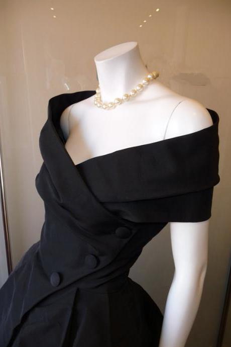 P3410 Black Prom Dress,off The Shoulder Prom Dress,bodice Prom Dress,fashion Prom Dress,sexy Party Dress, Style Evening Dress