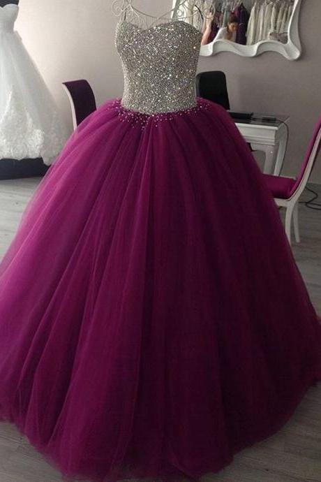 P3444 Prom Dress Ball Gown, Purple Princess Ball Gowns 2021 ,sweet 16 Dresses, Quinceanera Dresses