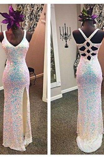 P3482 Long White Prom Dress, Charming Prom Dresses,formal Evening Gown, Mermaid Prom Dress,charming Evening Gown