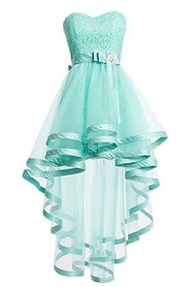 H3497 Mint Green Tulle Homeocming Dresses For Teens,Pretty Cheap Simple Short Prom Dresses,Lace Cocktail Dresses
