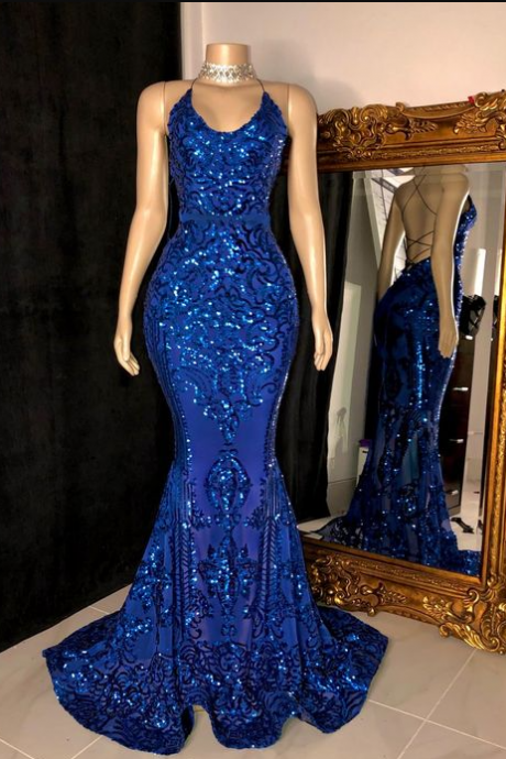 P3783 Sexy Royal Blue Evening Dresses, Prom Dresses