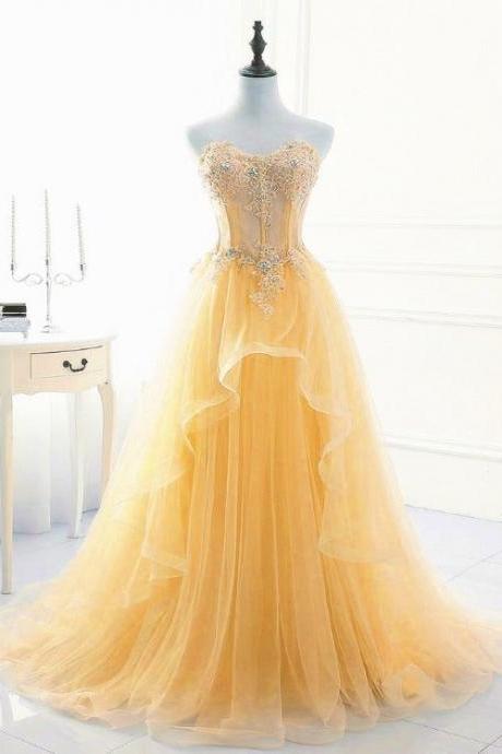 P3789 Elegant Lovely Off The Shoulder Tulle Formal Prom Dress, Beautiful Long Prom Dress, Banquet Party Dress
