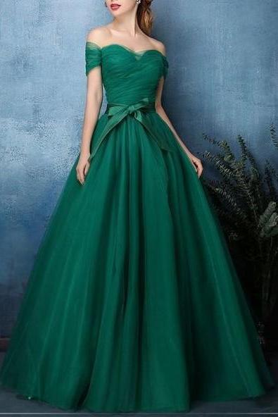 Off Shoulder Vintage Style Ball Gown, Minty Green Prom Dress, Long A-line Prom Dress, Lace-up Prom Dress, Full Length Prom Evening Dress, Formal Gowns