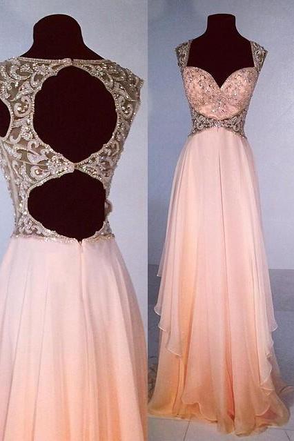 Casual Prom Dress -a-line Sweetheart Sleeveless With Beading